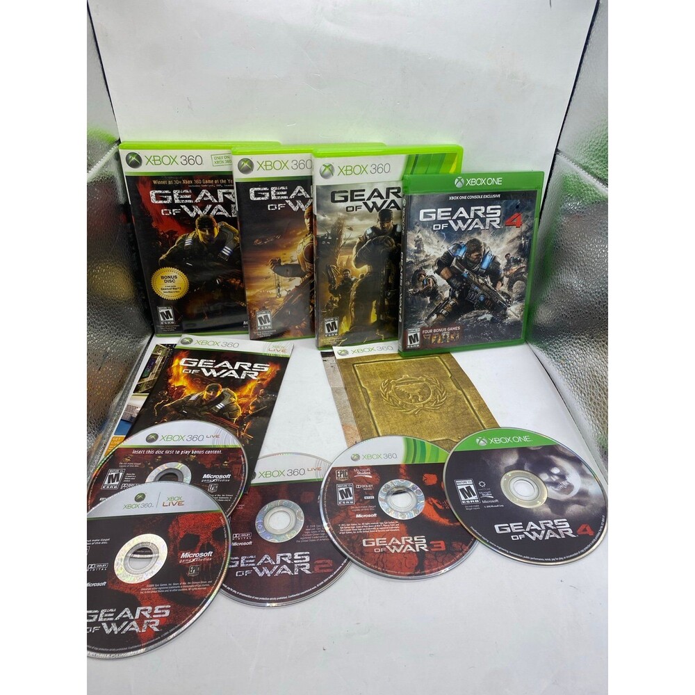 Microsoft Xbox 360 & Xbox One Gears of War Game Lot Collection - Green, Black